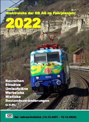 Elektroloks der DB AG im Fahrplanjahr 2022